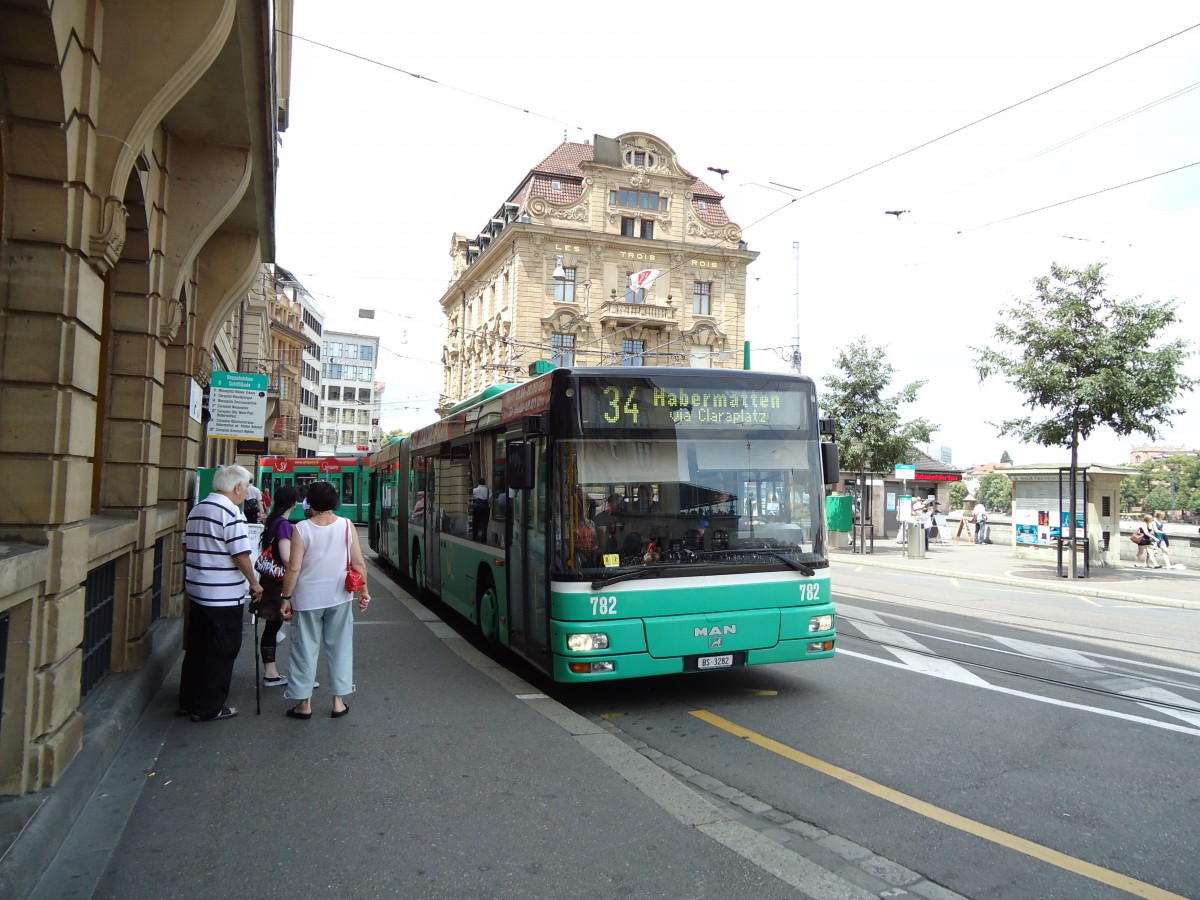 (127'674) - BVB Basel - Nr. 782/BS 3282 - MAN am 6. Juli 2010 in Basel, Schiffl�ndte