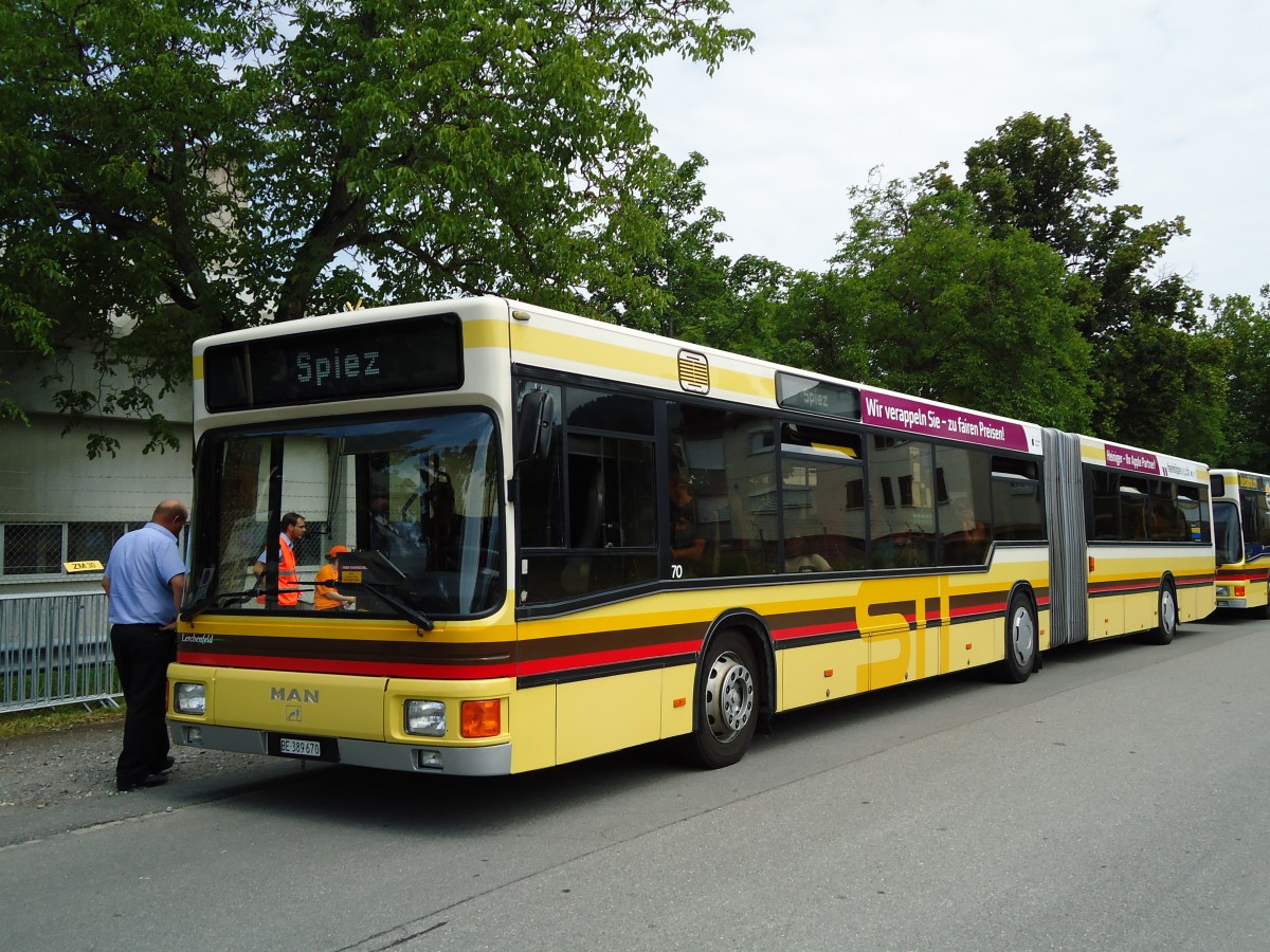 (127'945) - STI Thun - Nr. 70/BE 389'670 - MAN am 11. Juli 2010 in Thun, R�tlistrasse