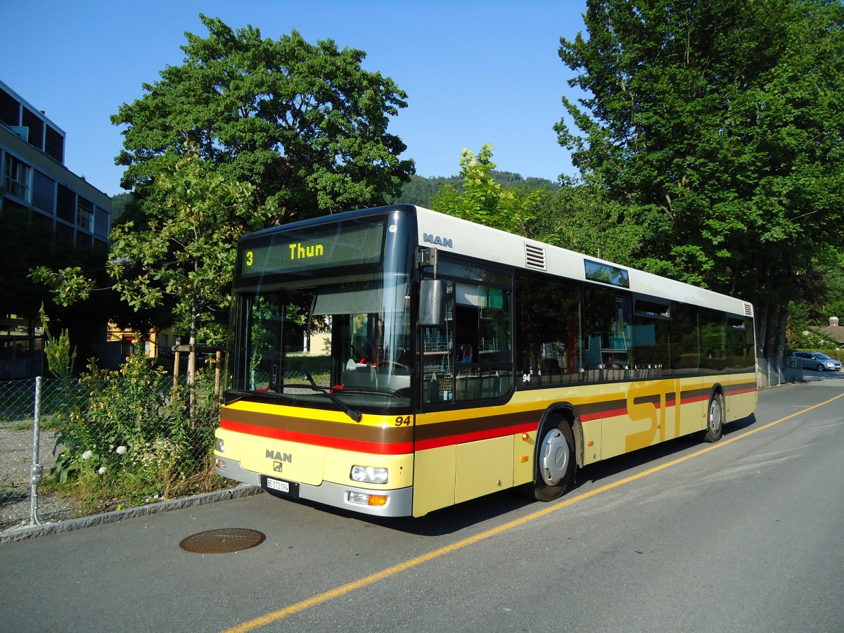 (127'991) - STI Thun - Nr. 94/BE 572'094 - MAN am 15. Juli 2010 bei der Schiffl�ndte Thun