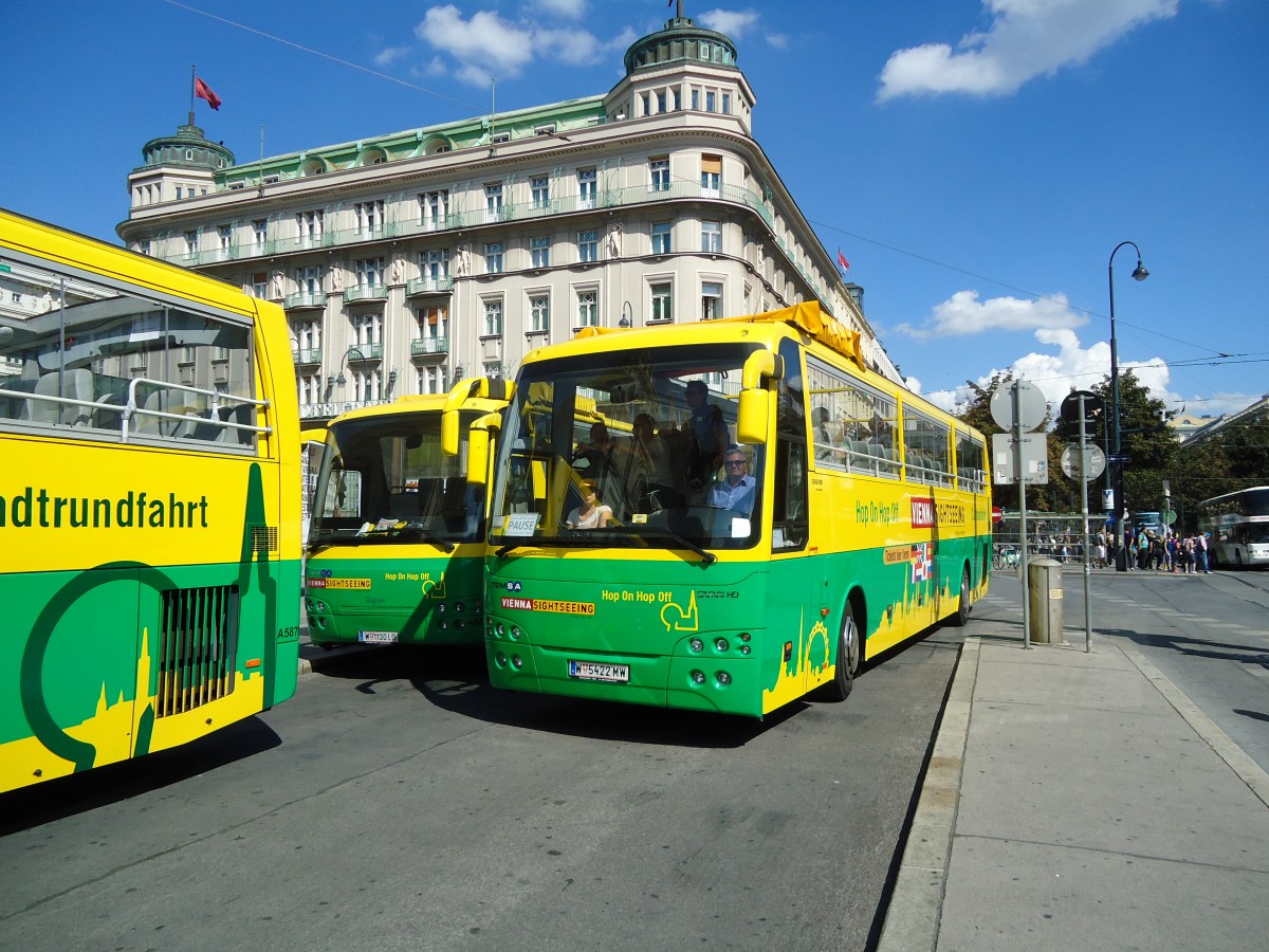 (128'396) - Blaguss, Wien - Nr. 5801/W 5422 MW - Temsa am 9. August 2010 in Wien-K�rntner Ring, Oper