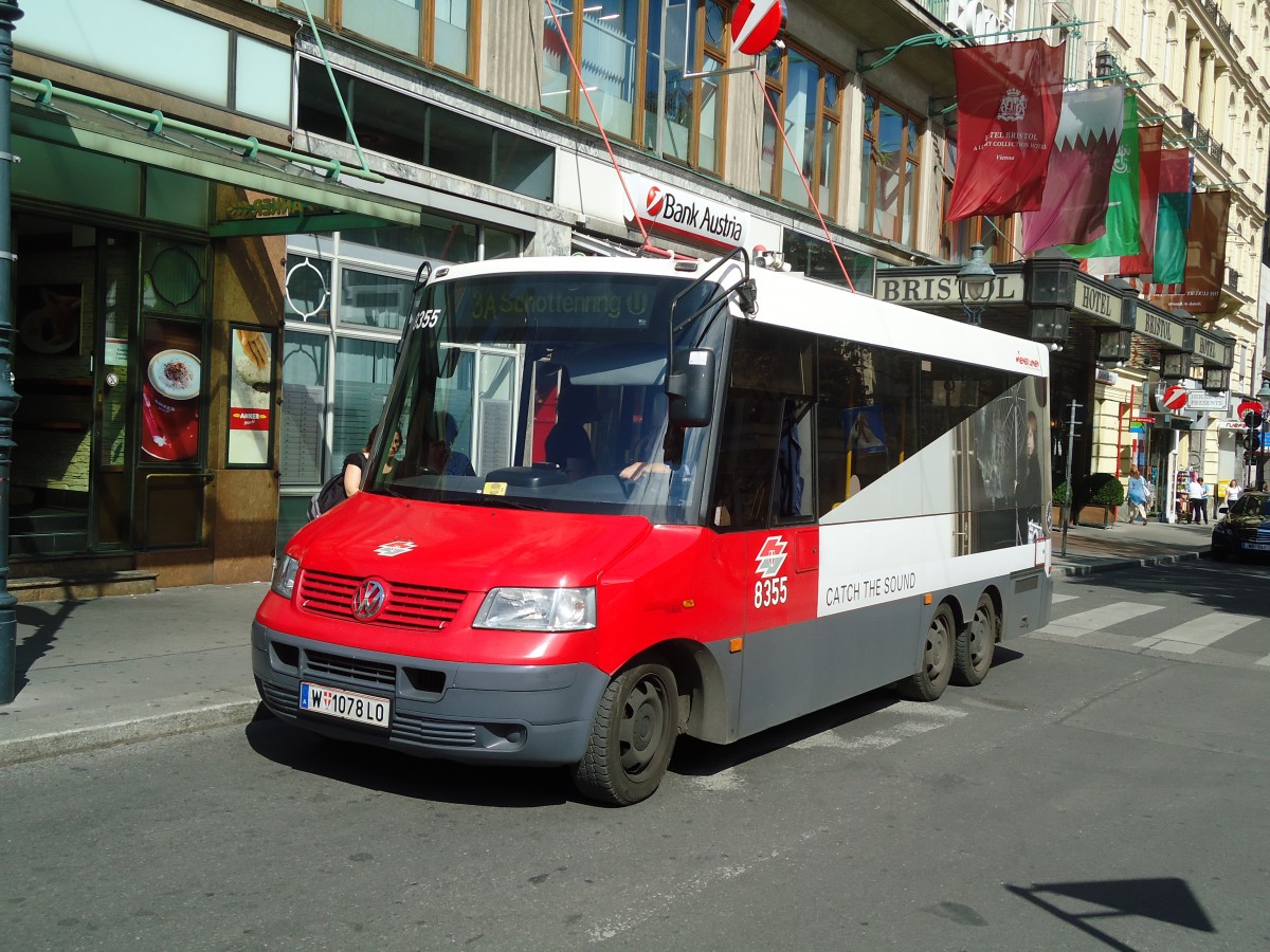 (128'399) - Wiener Linien - Nr. 8355/W 1078 LO - VW/Kutsenits am 9. August 2010 in Wien-K�rntner Ring, Oper