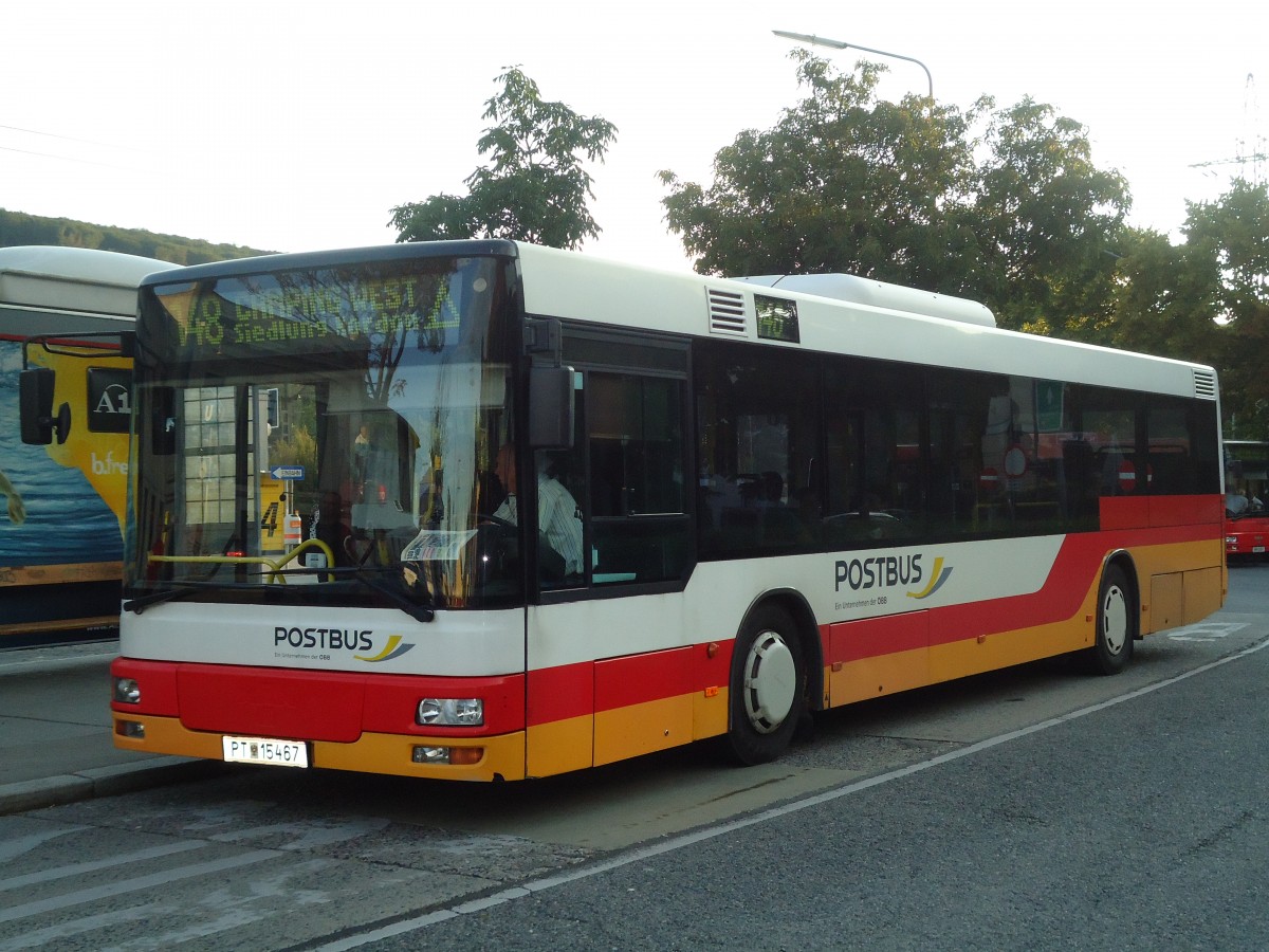 (128'469) - PostBus - PT 15'467 - MAN am 9. August 2010 in Wien, H�tteldorf