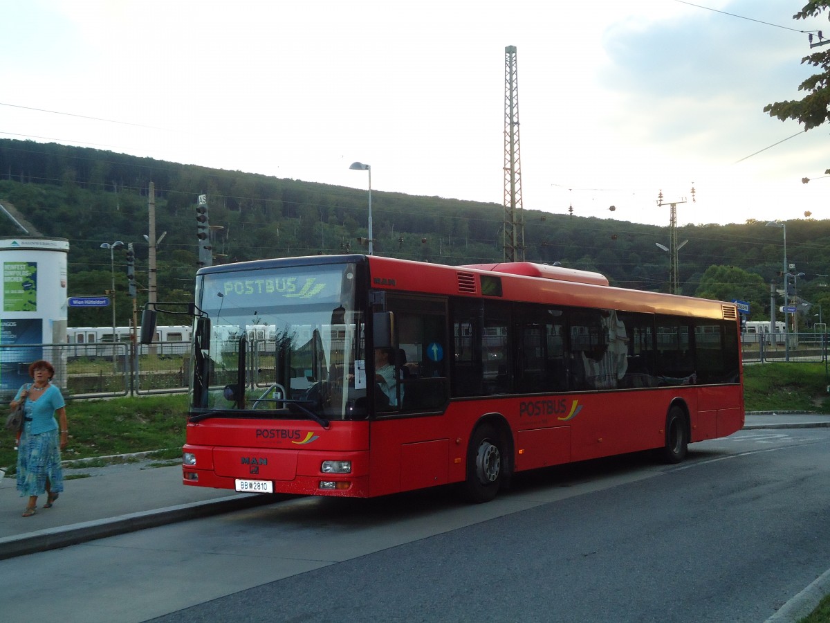 (128'476) - PostBus - BB 2810 - MAN am 9. August 2010 in Wien, H�tteldorf