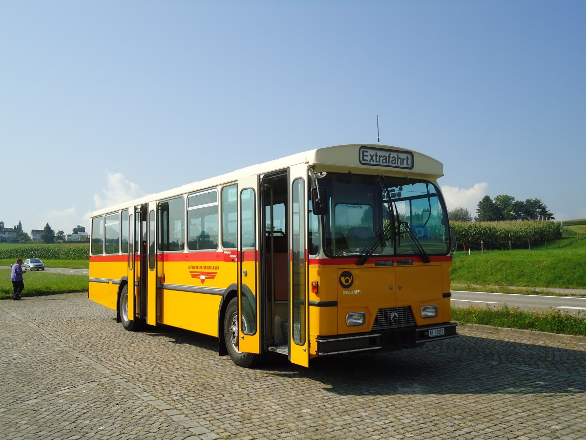 (128'790) - Osthues, Teufen - Nr. 15/AR 17'057 - Saurer/Leyland-Hess (ex AVG Grindelwald Nr. 15; ex RhV Altst�tten Nr. 42) am 21. August 2010 bei Roggwil