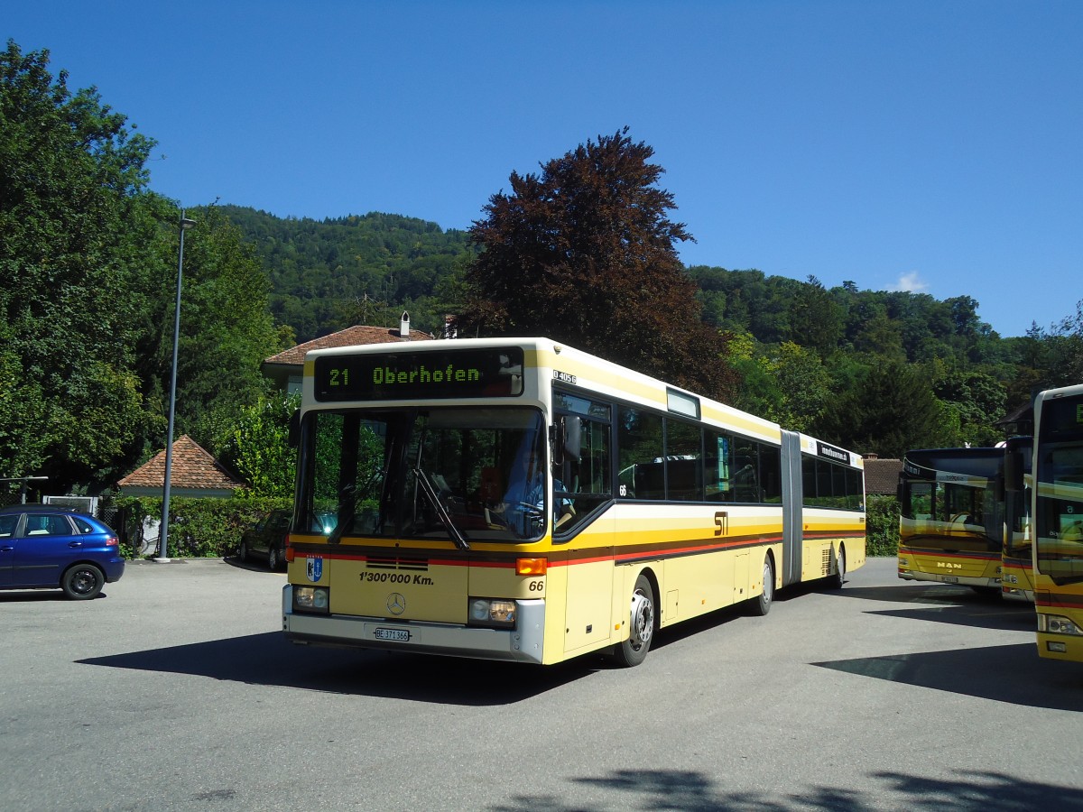 (129'198) - STI Thun - Nr. 66/BE 371'366 - Mercedes am 1. September 2010 bei der Schiffl�ndte Thun