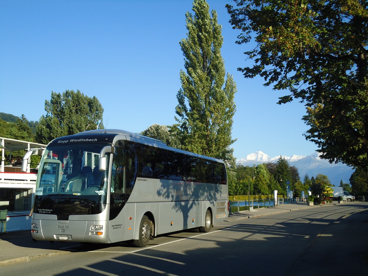 (129'203) - Kopp, Wiedlisbach - BE 563'711 - MAN am 1. September 2010 bei der Schiffl�ndte Thun