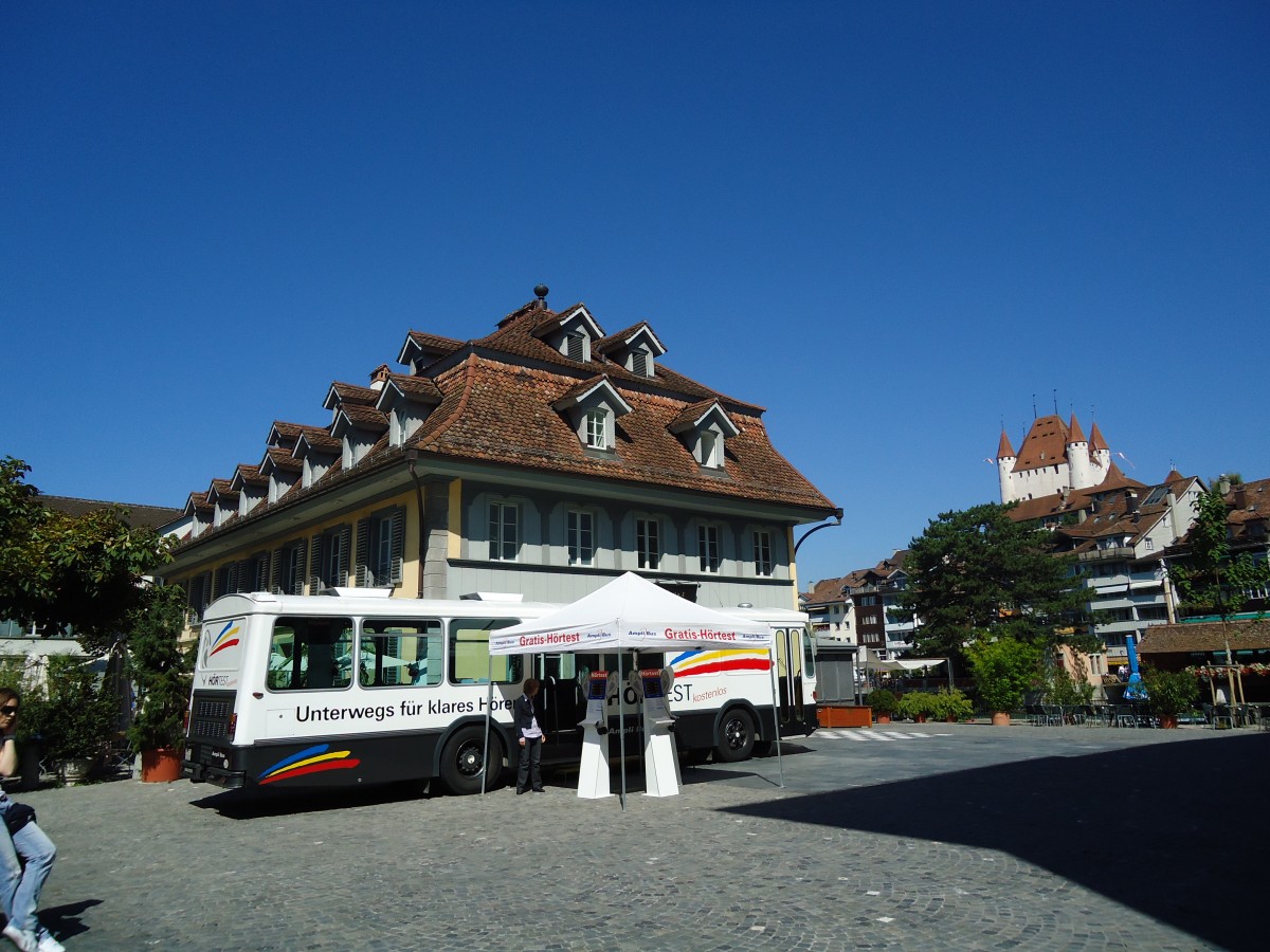 (129'218) - AmpliBus, Baar - SO 162'826 - Saurer/Hess (ex H�rpunkt, St. Gallen; ex RTB Altst�tten Nr. 22) am 3. September 2010 in Thun, Waisenhausplatz