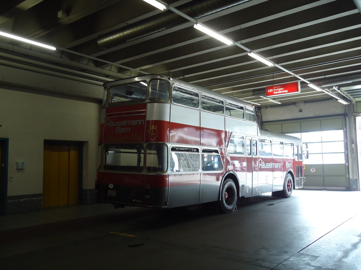 (129'510) - H�uselmann, Bern - Nr. 26/BE 160 U - FBW/Vetter-R&J Anderthalbdecker (ex AFA Adelboden Nr. 9) am 5. September 2010 im Autobahnhof Adelboden