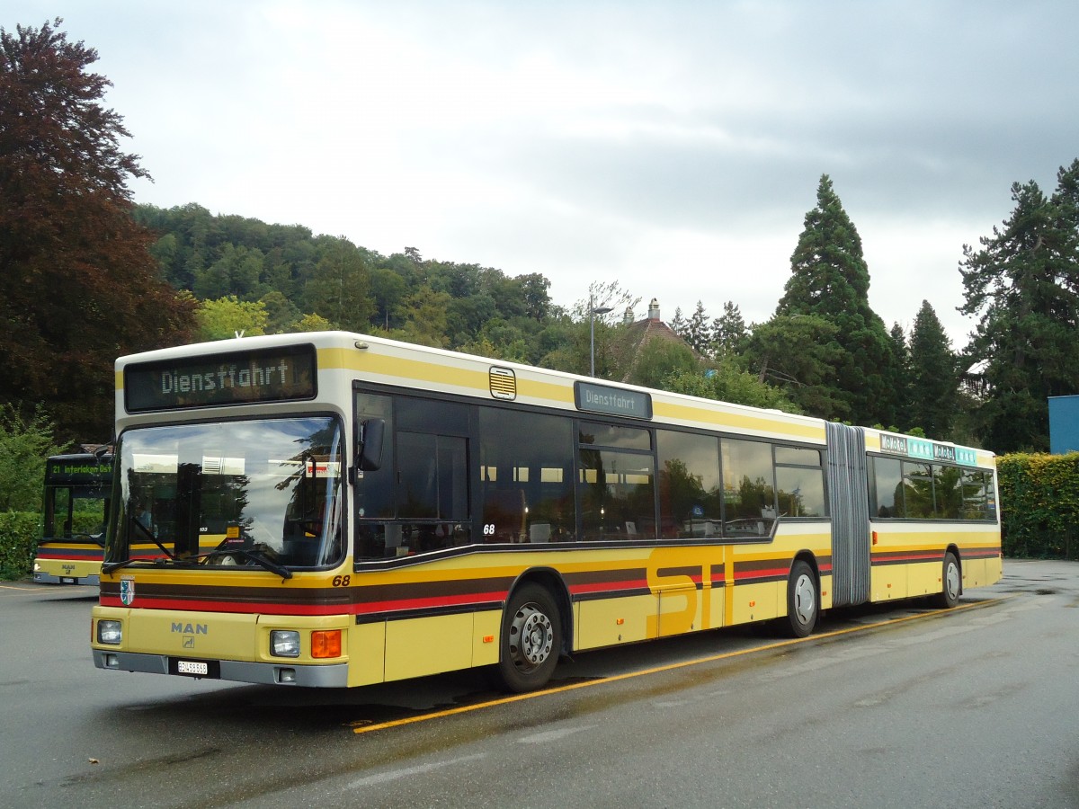 (129'590) - STI Thun - Nr. 68/BE 458'568 - MAN am 8. September 2010 bei der Schiffl�ndte Thun