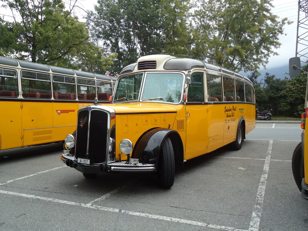 (129'810) - Gm�nder, Weissbad - AI 817 - Saurer/Gangloff (ex P 23'144; ex P 2213) am 18. September 2010 in Chur, Obere Au