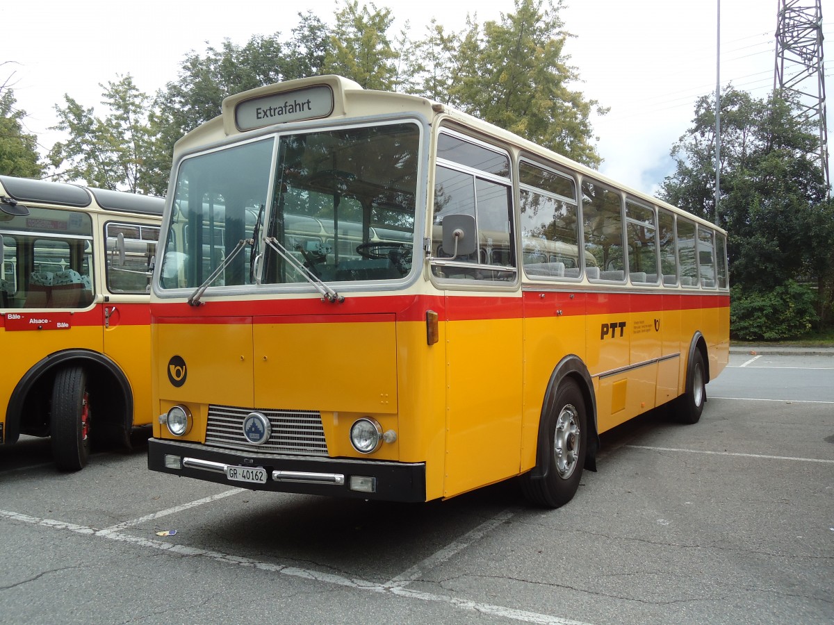 (129'814) - HPTrans, Thusis - GR 40'162 - Saurer/T�scher (ex Mauerhofer, Worb; ex Erni, Schupfart Nr. 3; ex P 24'636) am 18. September 2010 in Chur, Obere Au