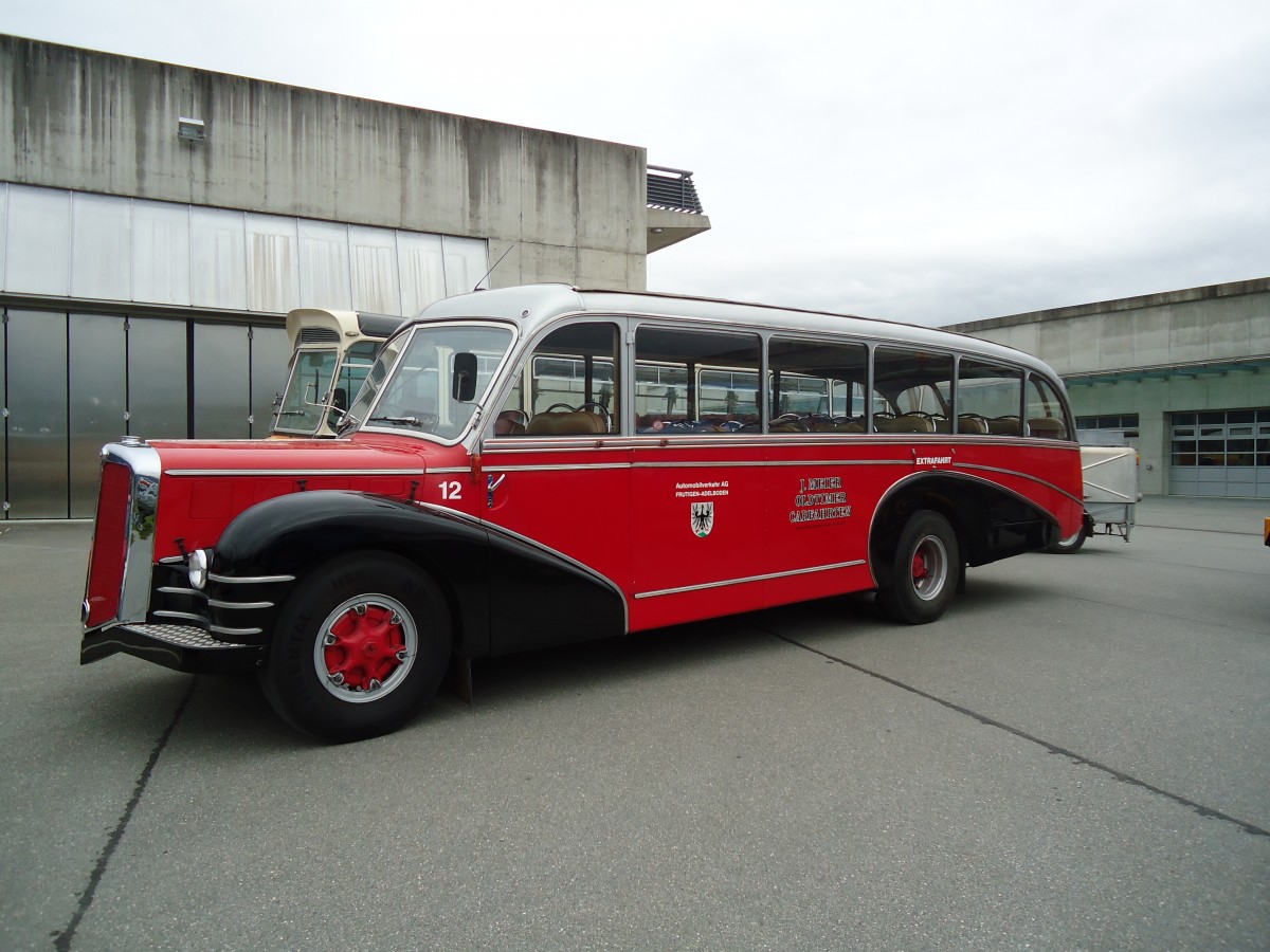 (130'036) - Meier, Gr�t - Nr. 12/ZH 27'216 - FBW/R&J (ex Wespe, Altst�tten; ex AFA Adelboden Nr. 12) am 18. September 2010 in Breil, Milit�ranlage