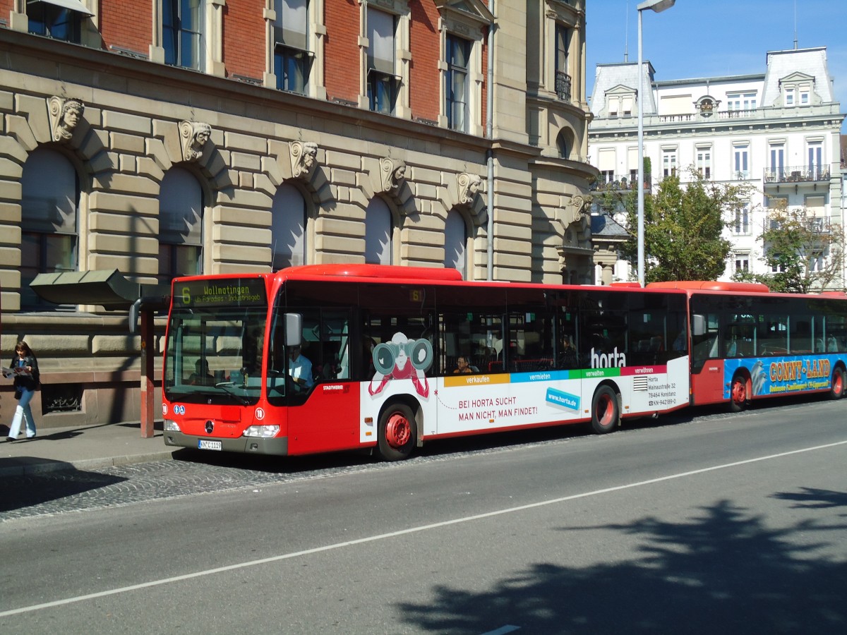 (130'059) - SWK Konstanz - Nr. 19/KN-C 1119 - Mercedes am 20. September 2010 in Konstanz, Post/Marktst�tte