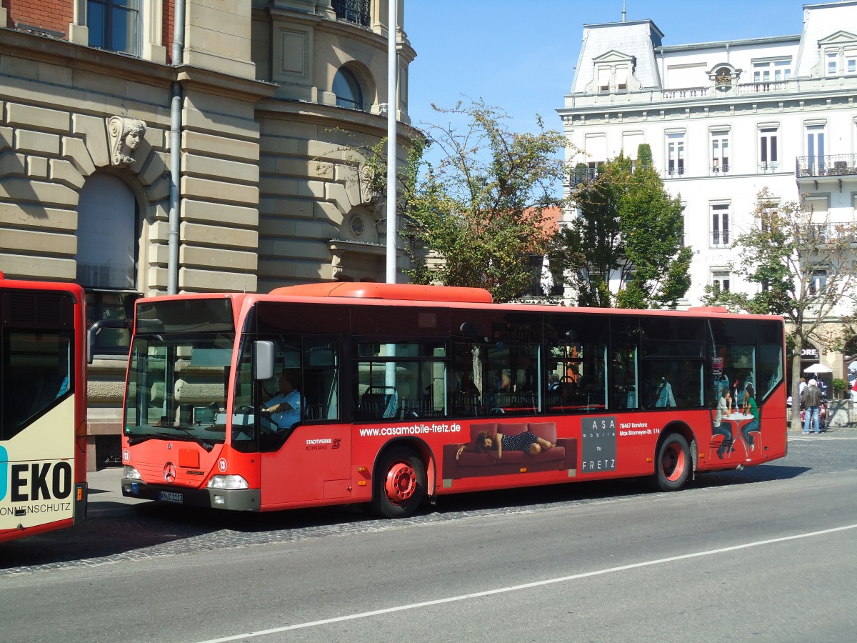 (130'064) - SWK Konstanz - Nr. 13/KN-C 1113 - Mercedes am 20. September 2010 in Konstanz, Post/Marktst�tte