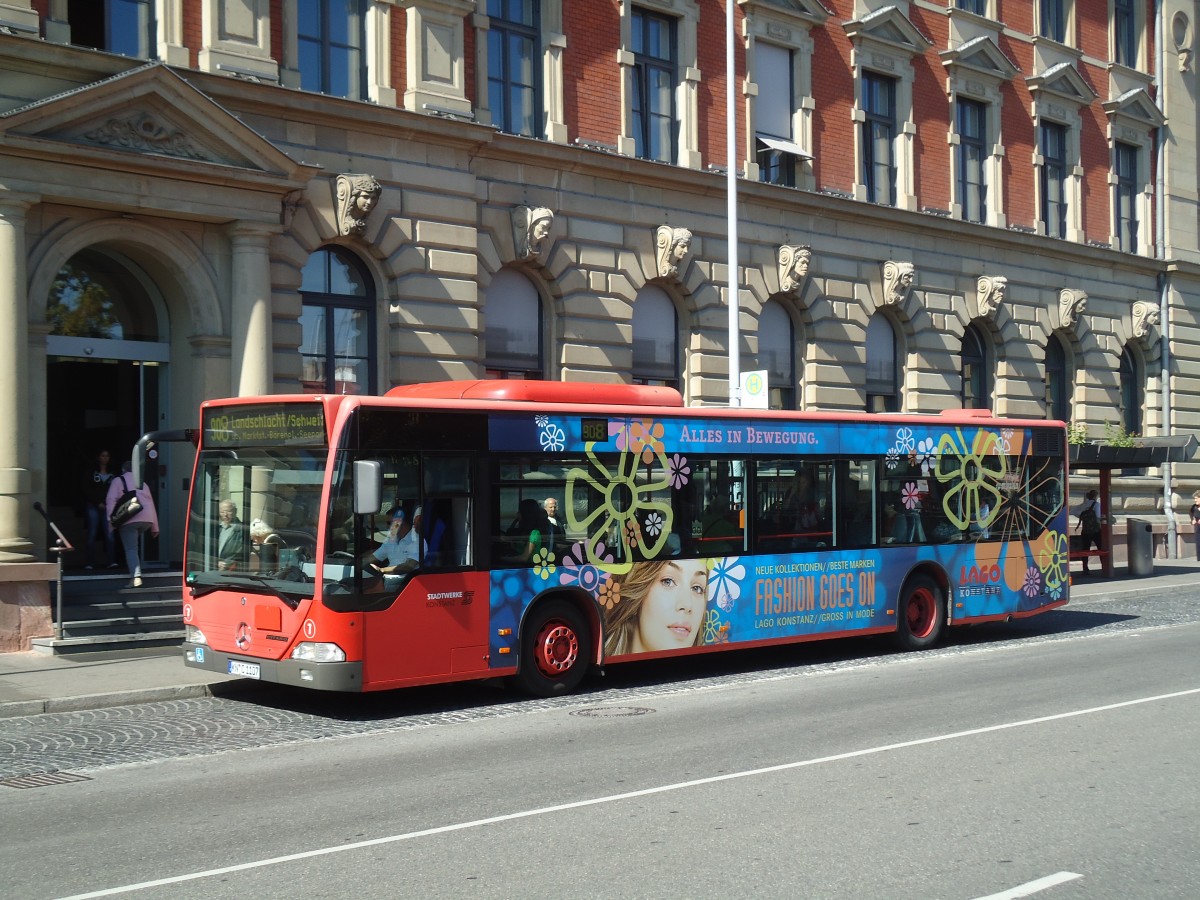 (130'069) - SWK Konstanz - Nr. 7/KN-C 1107 - Mercedes am 20. September 2010 in Konstanz, Post/Marktst�tte