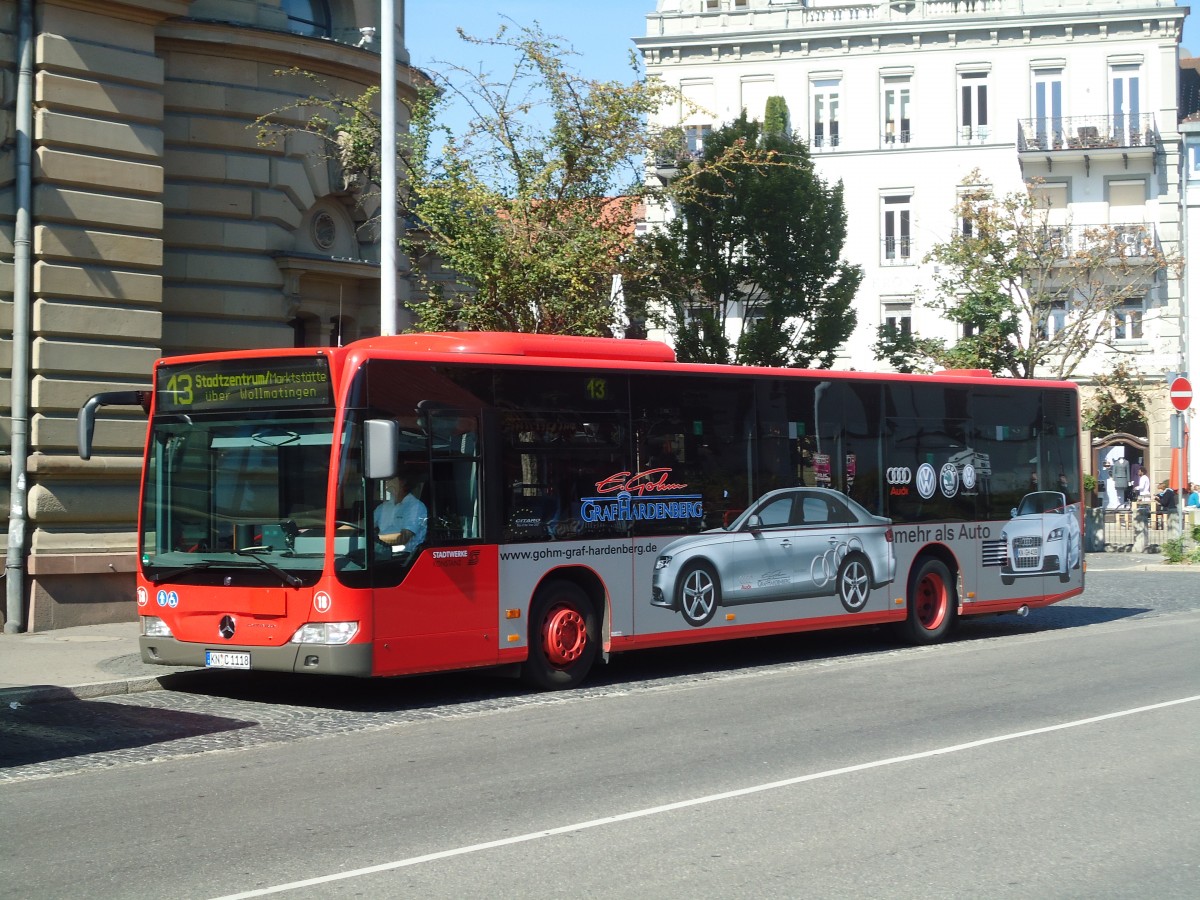 (130'072) - SWK Konstanz - Nr. 18/KN-C 1118 - Mercedes am 20. September 2010 in Konstanz, Post/Marktst�tte
