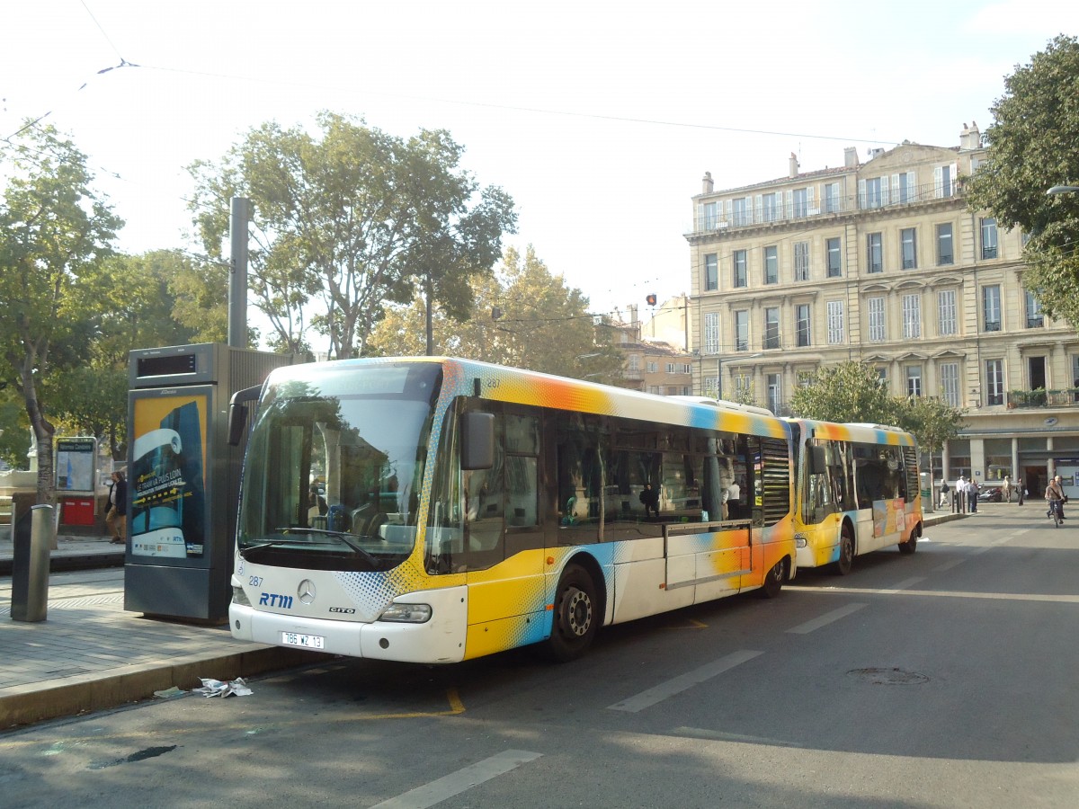 (130'532) - RTM Marseille - Nr. 287/786 WZ 13 - Mercedes am 15. Oktober 2010 in Marseille, Reformes Canebi�re