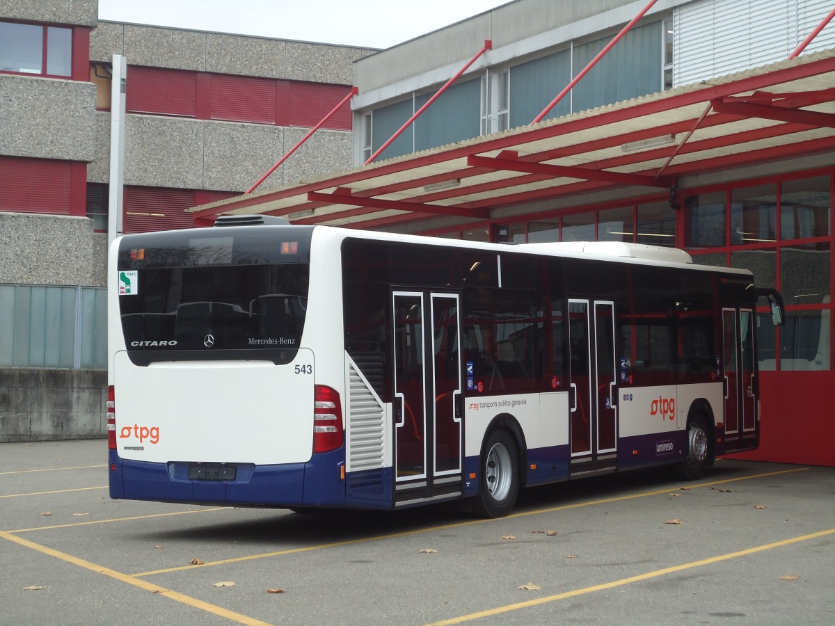 (131'030) - TPG Gen�ve - Nr. 543 - Mercedes am 17. November 2010 in Kloten, EvoBus