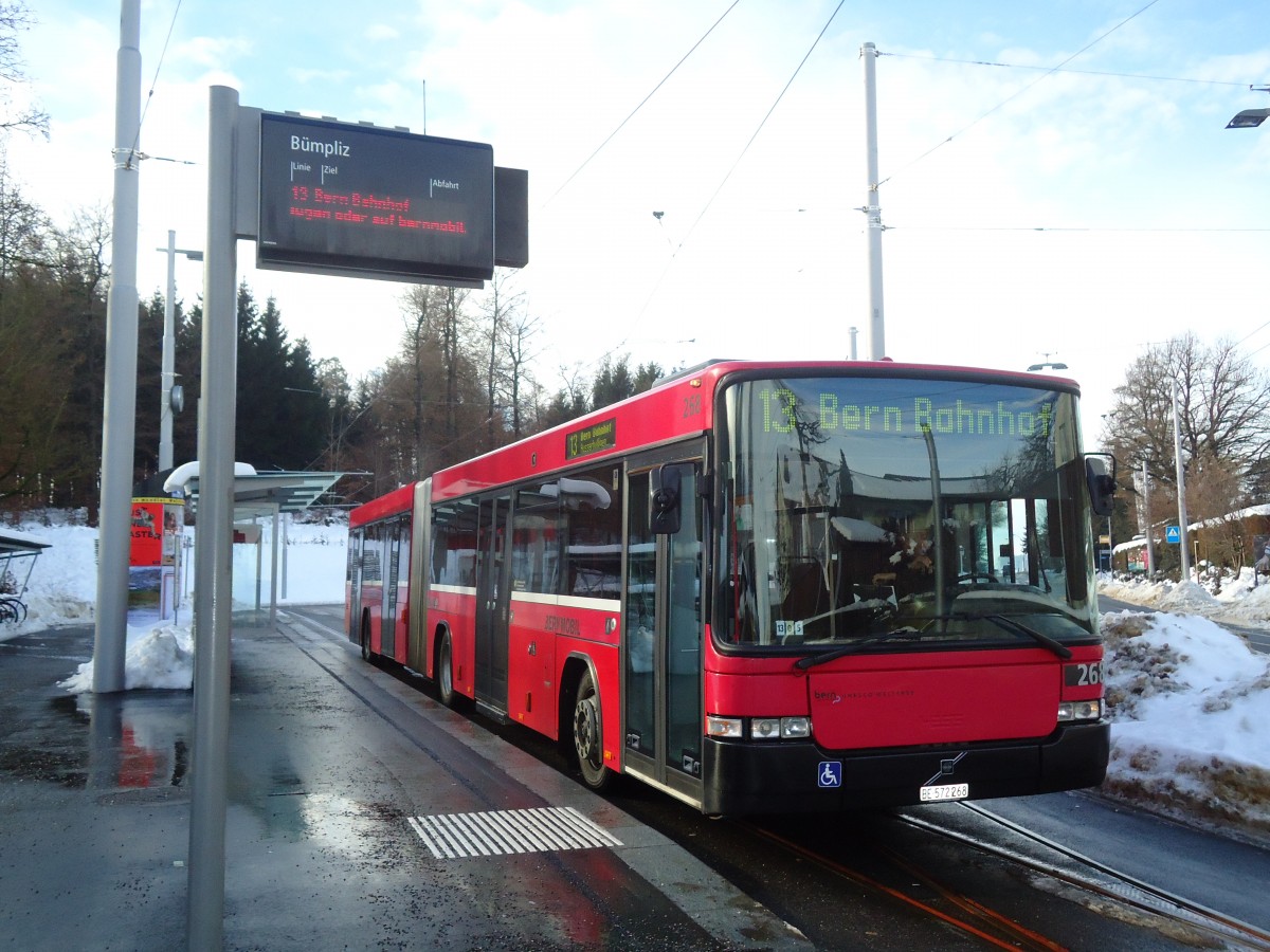 (131'311) - Bernmobil, Bern - Nr. 268/BE 572'268 - Volvo/Hess am 7. Dezember 2010 in Bern, B�mpliz