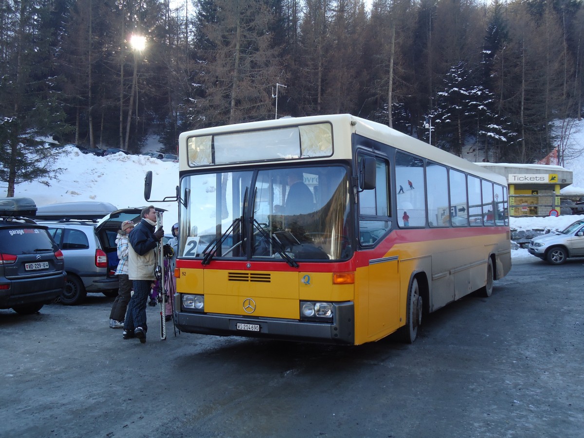 (131'954) - Buchard, Leytron - Nr. 92/VS 214'690 - Mercedes/Hess (ex Voegtlin-Meyer, Brugg Nr. 75) am 2. Januar 2011 in Ovronnaz, T�l�si�ge