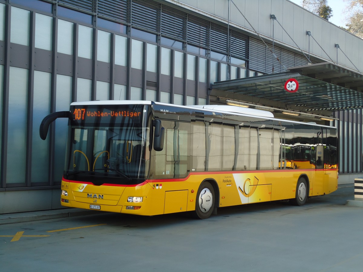 (132'671) - PostAuto Bern - Nr. 541/BE 675'387 - MAN am 6. M�rz 2011 in Bern, Postautostation