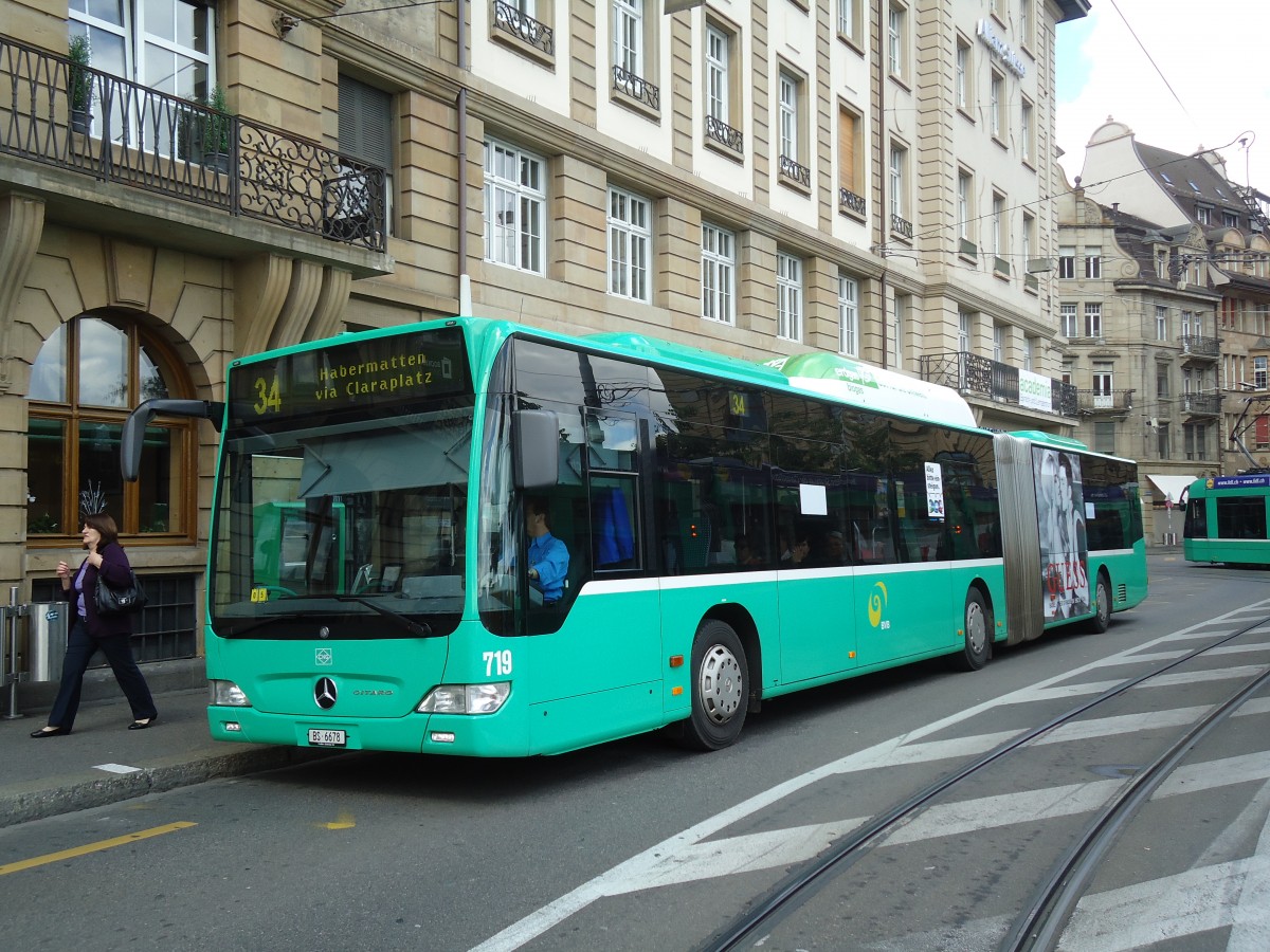 (133'713) - BVB Basel - Nr. 719/BS 6678 - Mercedes am 16. Mai 2011 in Basel, Schiffl�nde
