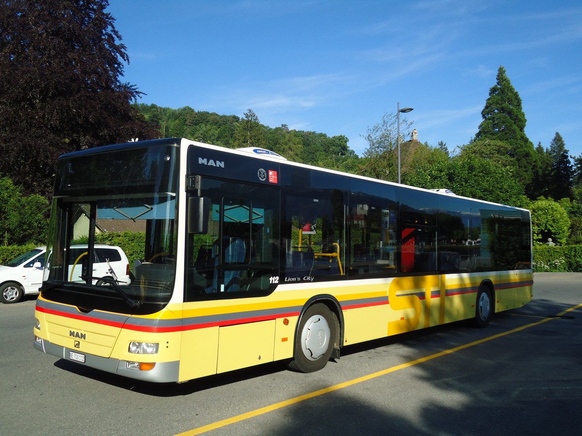 (133'916) - STI Thun - Nr. 112/BE 700'112 - MAN am 29. Mai 2011 bei der Schiffl�ndte Thun