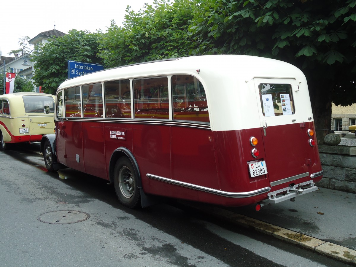 (134'026) - Bechter, Kriens - LU 82'380 - Saurer/Krapf (ex M�nch, D-Marienberg; ex Spring, Widnau; ex RhV Altst�tten Nr. 33; ex Th�r, Eichberg) am 11. Juni 2011 in Sarnen, OiO
