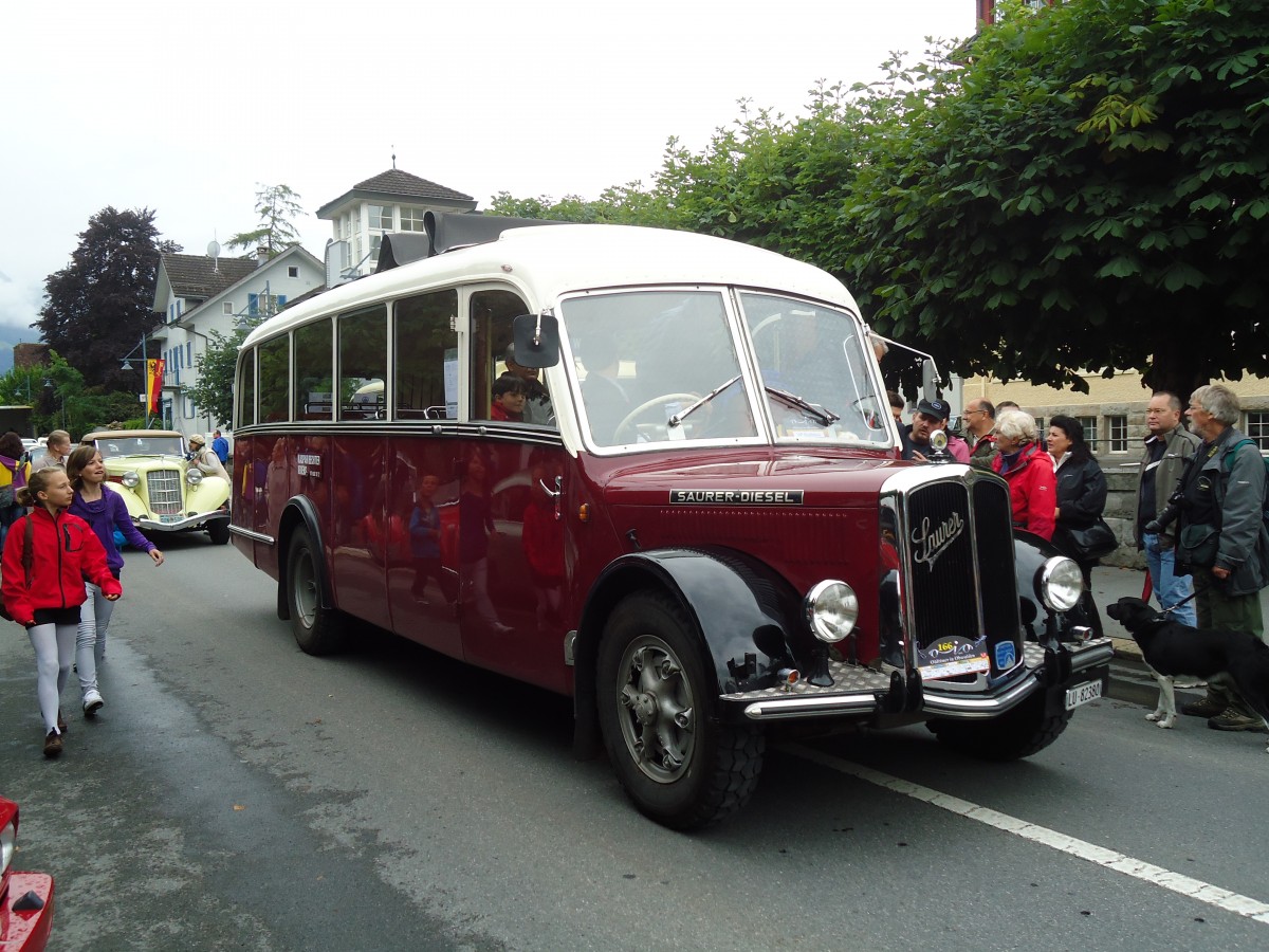 (134'092) - Bechter, Kriens - LU 82'380 - Saurer/Krapf (ex M�nch, D-Marienberg; ex Spring, Widnau; ex RhV Altst�tten Nr. 33; ex Th�r, Eichberg) am 11. Juni 2011 in Sarnen, OiO