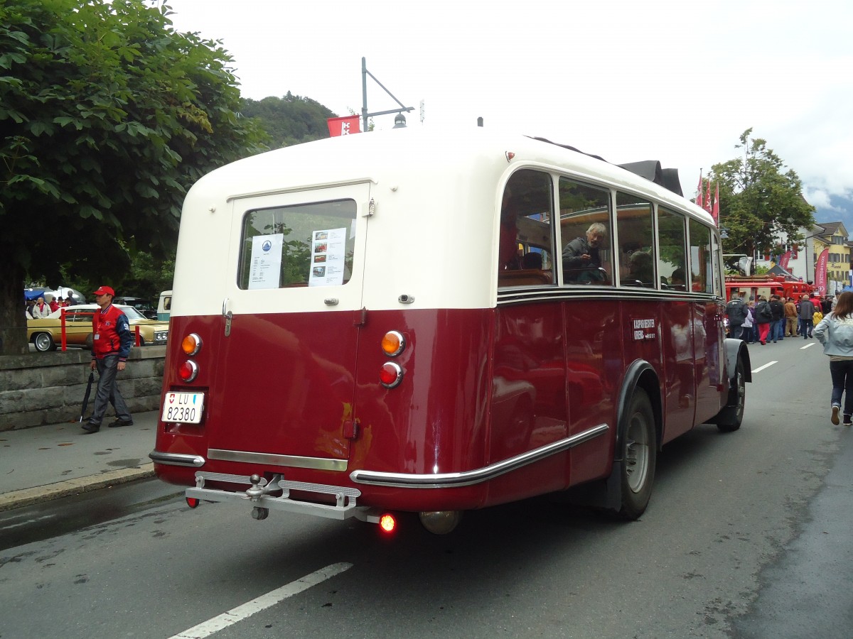 (134'093) - Bechter, Kriens - LU 82'380 - Saurer/Krapf (ex M�nch, D-Marienberg; ex Spring, Widnau; ex RhV Altst�tten Nr. 33; ex Th�r, Eichberg) am 11. Juni 2011 in Sarnen, OiO