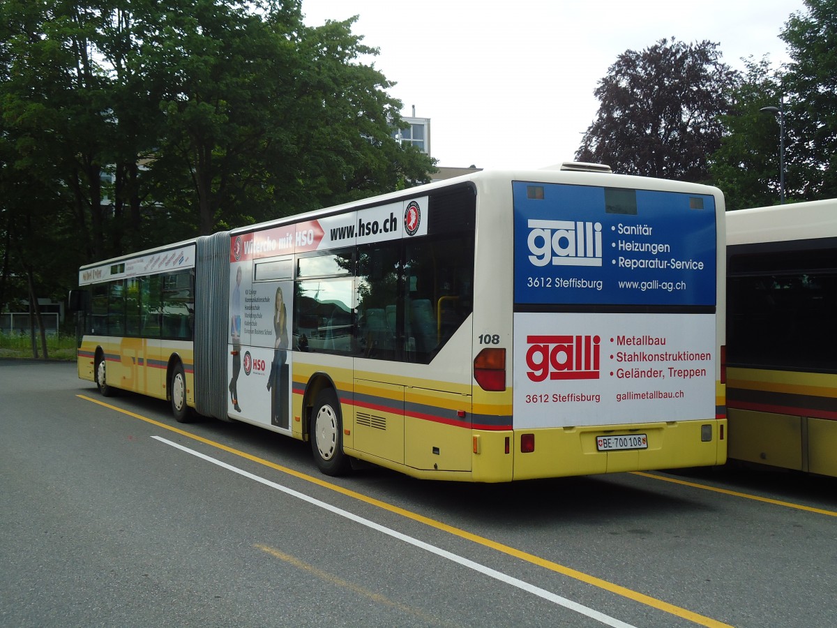 (134'176) - STI Thun - Nr. 108/BE 700'108 - Mercedes am 11. Juni 2011 bei der Schiffl�ndte Thun