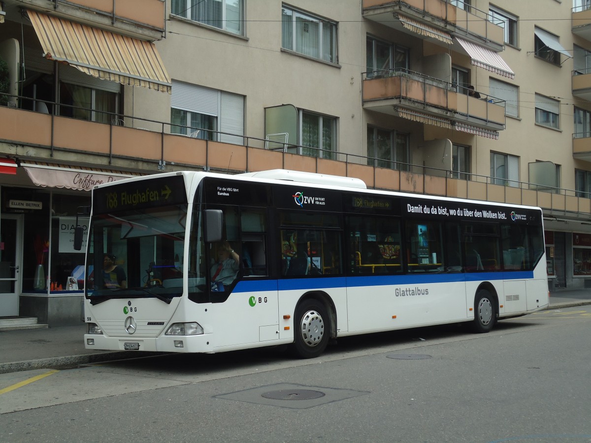 (134'885) - Welti-Furrer, Z�rich - Nr. 59/ZH 634'613 - Mercedes (ex Fr�hlich, Z�rich Nr. 613) am 10. Juli 2011 beim Bahnhof Z�rich-Oerlikon