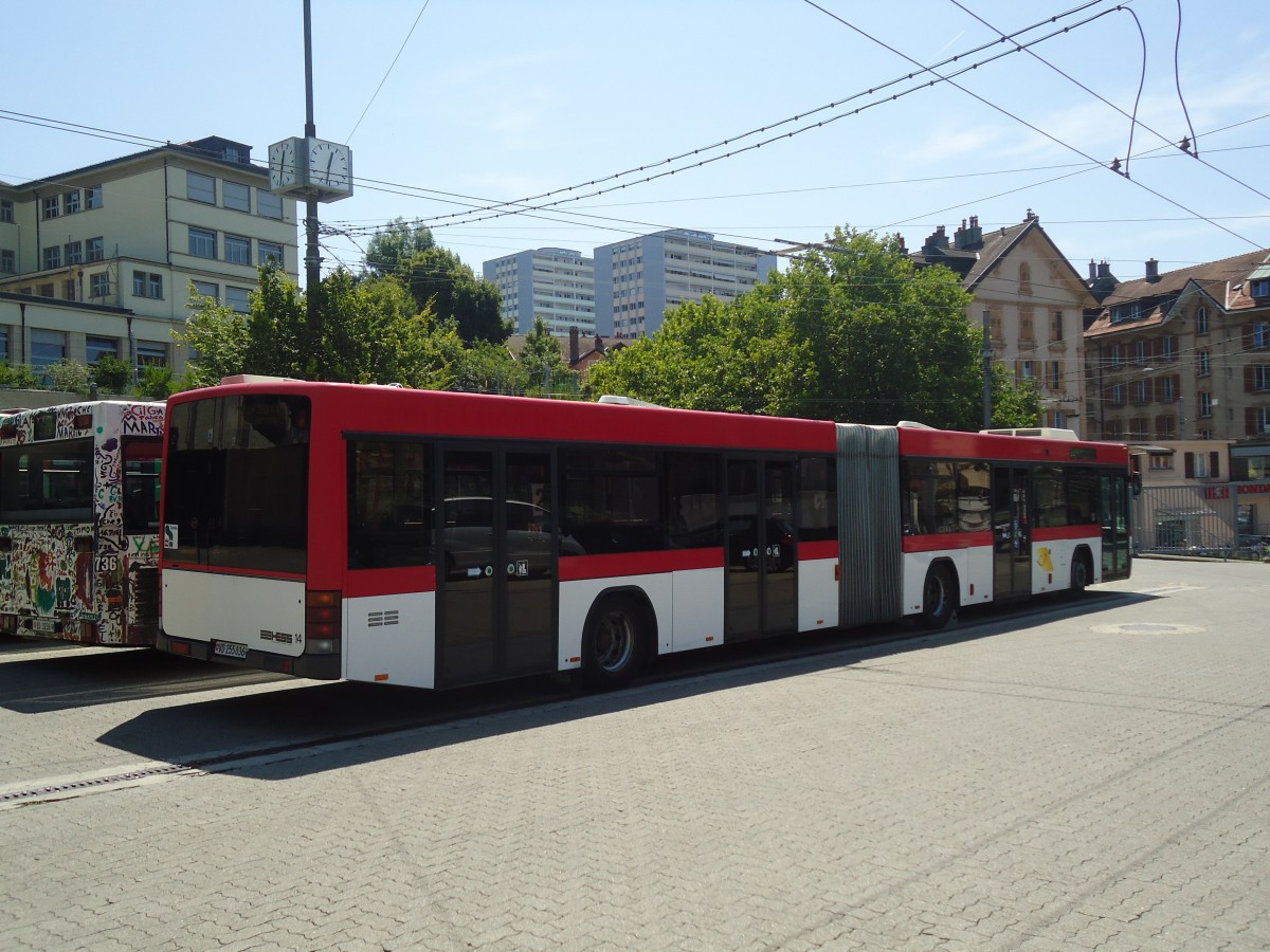 (135'095) - TL Lausanne (Steiner 14) - Nr. 646/VD 255'036 - Volvo/Hess (von Hess, Bellach) am 12. Juli 2011 in Lausanne, D�p�t Borde