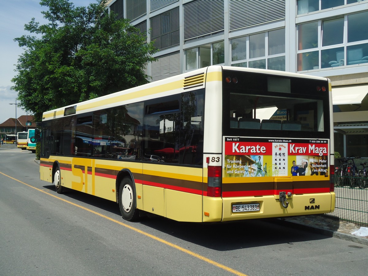 (135'161) - STI Thun - Nr. 83/BE 543'383 - MAN am 15. Juli 2011 bei der Schiffl�ndte Thun