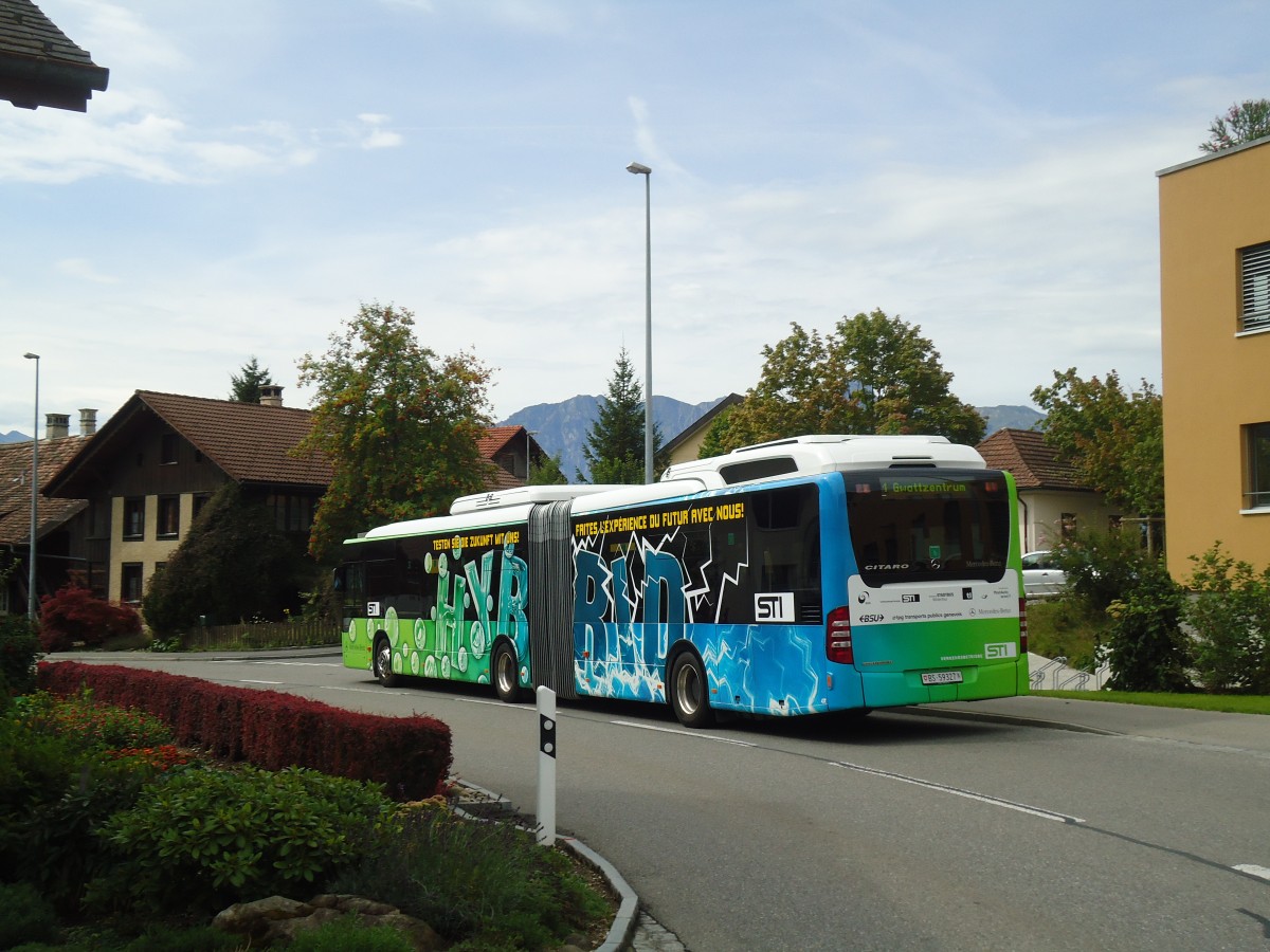 (135'404) - STI Thun (Testbus) - BS 59'327 - Mercedes am 6. August 2011 in Steffisburg, Fl�hli