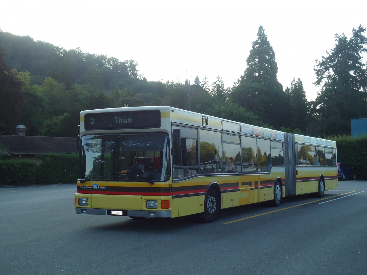 (135'548) - STI Thun - Nr. 73/BE 387'073 - MAN am 20. August 2011 bei der Schiffl�ndte Thun