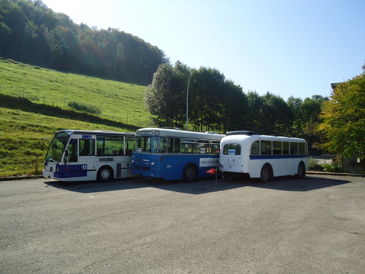(135'607) - TL Lausanne (R�trobus) - Nr. 912 - Moser/R&J Personenanh�nger (ex Nr. 102) am 20. August 2011 in Moudon, R�trobus