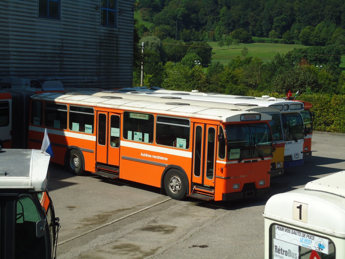 (135'643) - AMSA Chiasso (R�trobus) - Nr. 11 - Saurer/Hess am 20. August 2011 in Moudon, R�trobus