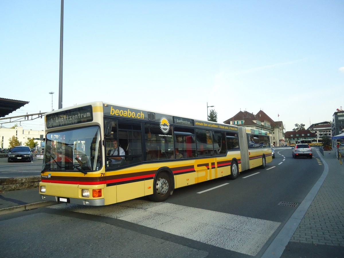 (135'661) - STI Thun - Nr. 71/BE 385'871 - MAN am 21. August 2011 bei der Schiffl�ndte Thun