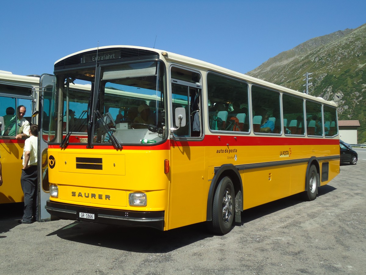 (135'732) - Mark, Andeer - GR 1866 - Saurer/R&J (ex PostAuto Graub�nden; ex P 24'350) am 21. August 2011 in M�tteli