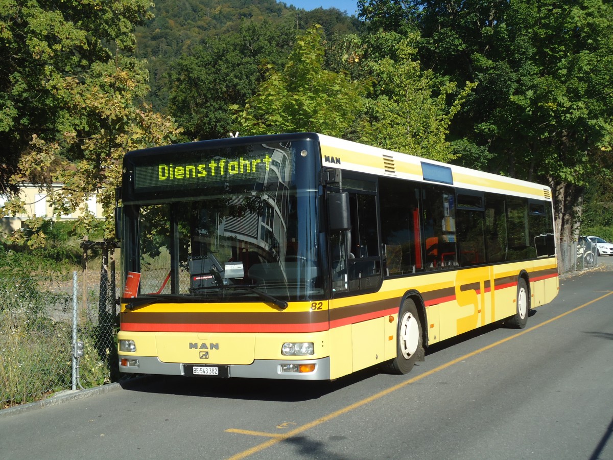 (135'877) - STI Thun - Nr. 82/BE 543'382 - MAN am 10. September 2011 bei der Schiffl�ndte Thun