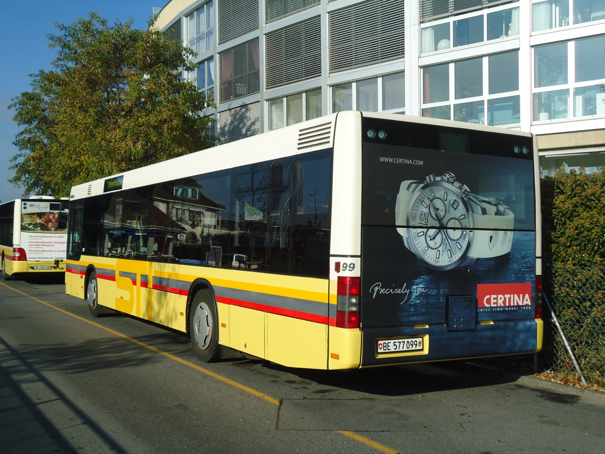 (136'749) - STI Thun - Nr. 99/BE 577'099 - MAN am 16. November 2011 bei der Schiffl�ndte Thun