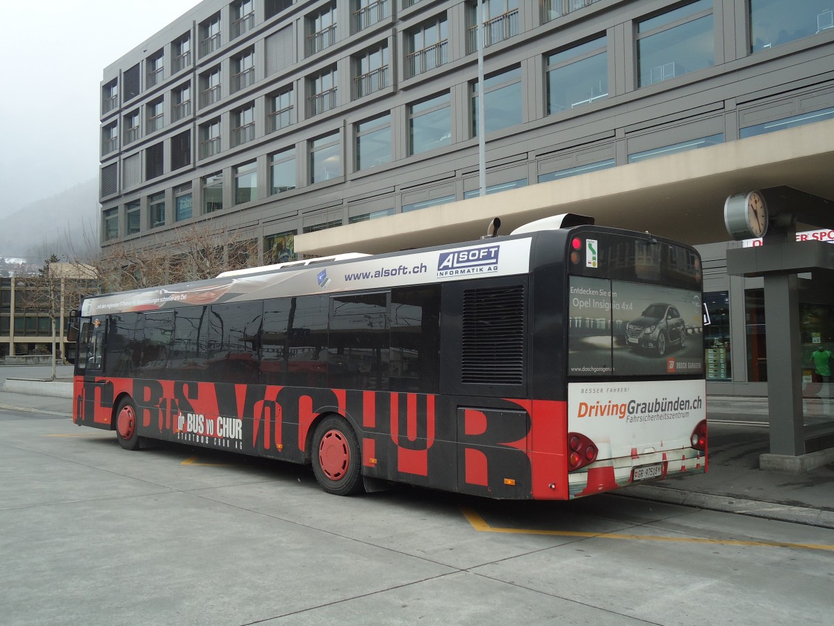 (137'890) - SBC Chur - Nr. 18/GR 97'518 - Solaris am 5. M�rz 2012 beim Bahnhof Chur