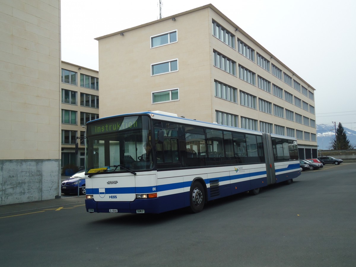 (138'018) - ZVB Zug - Nr. 86/ZG 88'086 - NAW/Hess am 6. M�rz 2012 in Zug, Garage