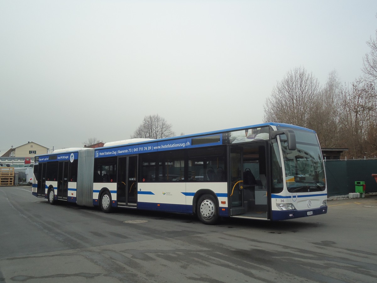 (138'028) - ZVB Zug - Nr. 36/ZG 88'036 - Mercedes am 6. M�rz 2012 in Zug, Garage