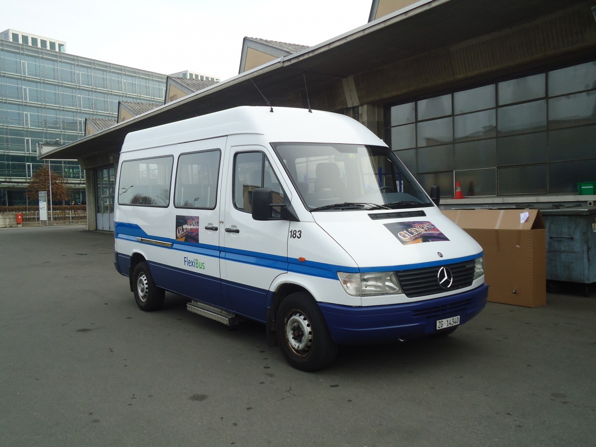 (138'040) - ZVB Zug - Nr. 183/ZG 14'340 - Mercedes (ex Nr. 126) am 6. M�rz 2012 in Zug, Garage