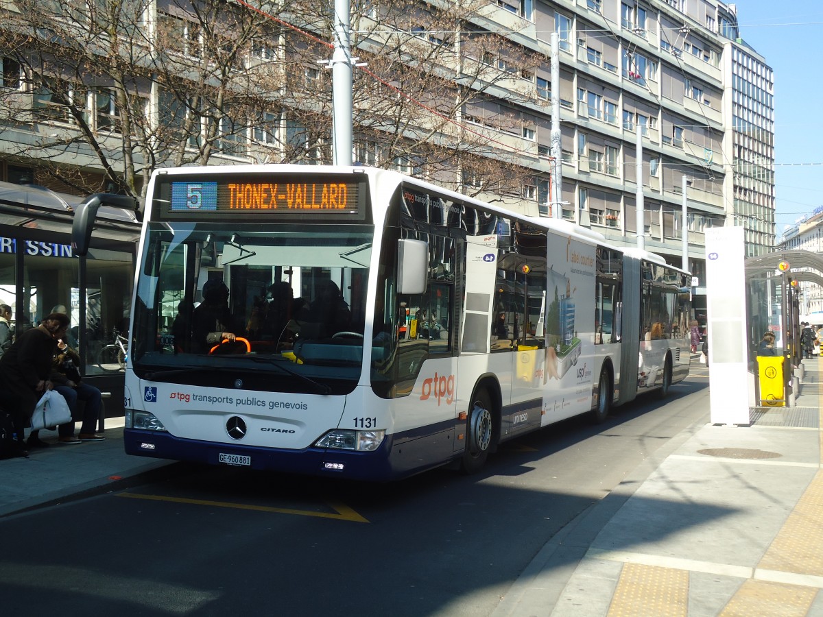 (138'273) - TPG Gen�ve - Nr. 1131/GE 960'881 - Mercedes am 9. M�rz 2012 in Gen�ve, Coutance