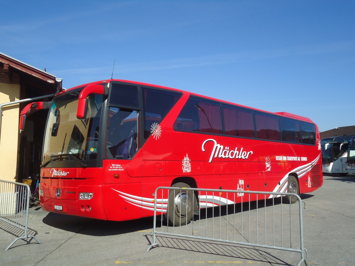 (138'339) - M�chler, Siebnen - SZ 5101 - Mercedes am 15. M�rz 2012 in Thun, Expo