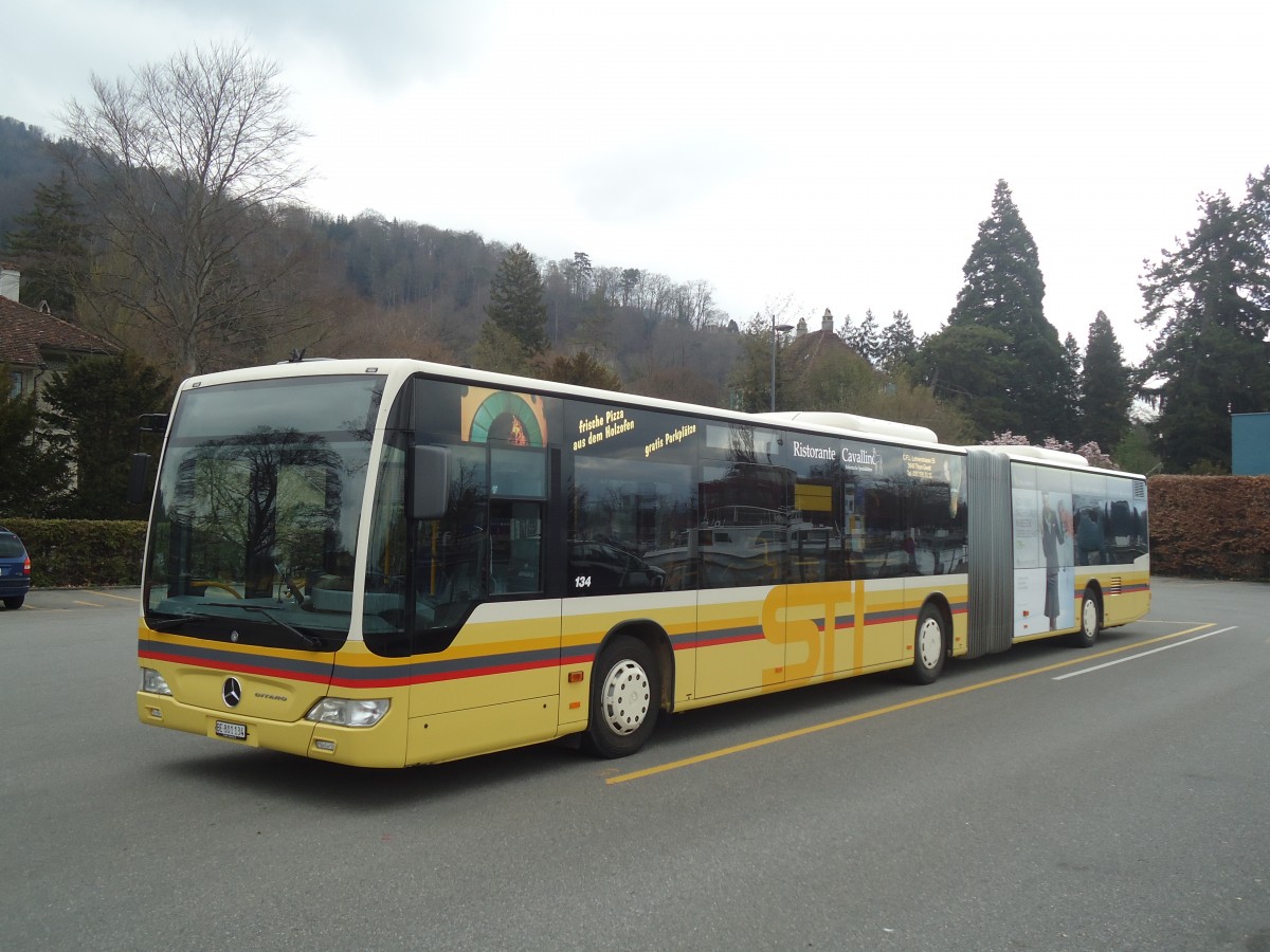 (138'484) - STI Thun - Nr. 134/BE 801'134 - Mercedes am 6. April 2012 bei der Schiffl�ndte Thun