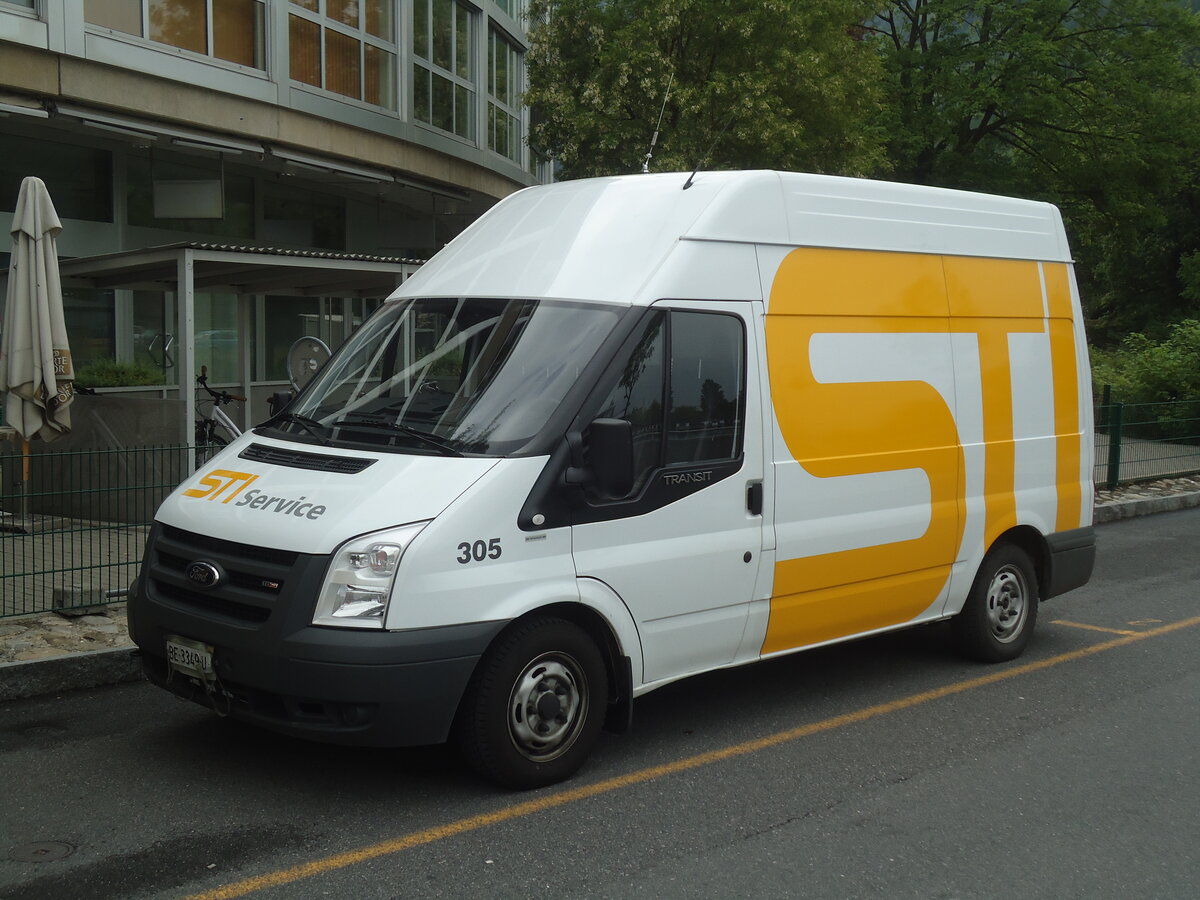 (138'724) - STI Thun - Nr. 305/BE 3349 U - Ford am 13. Mai 2012 bei der Schiffl�ndte Thun